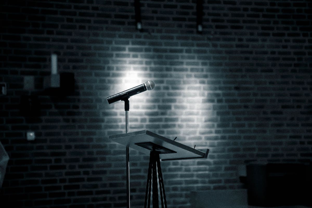 RS Stands professional audio equipment stand in studio setting