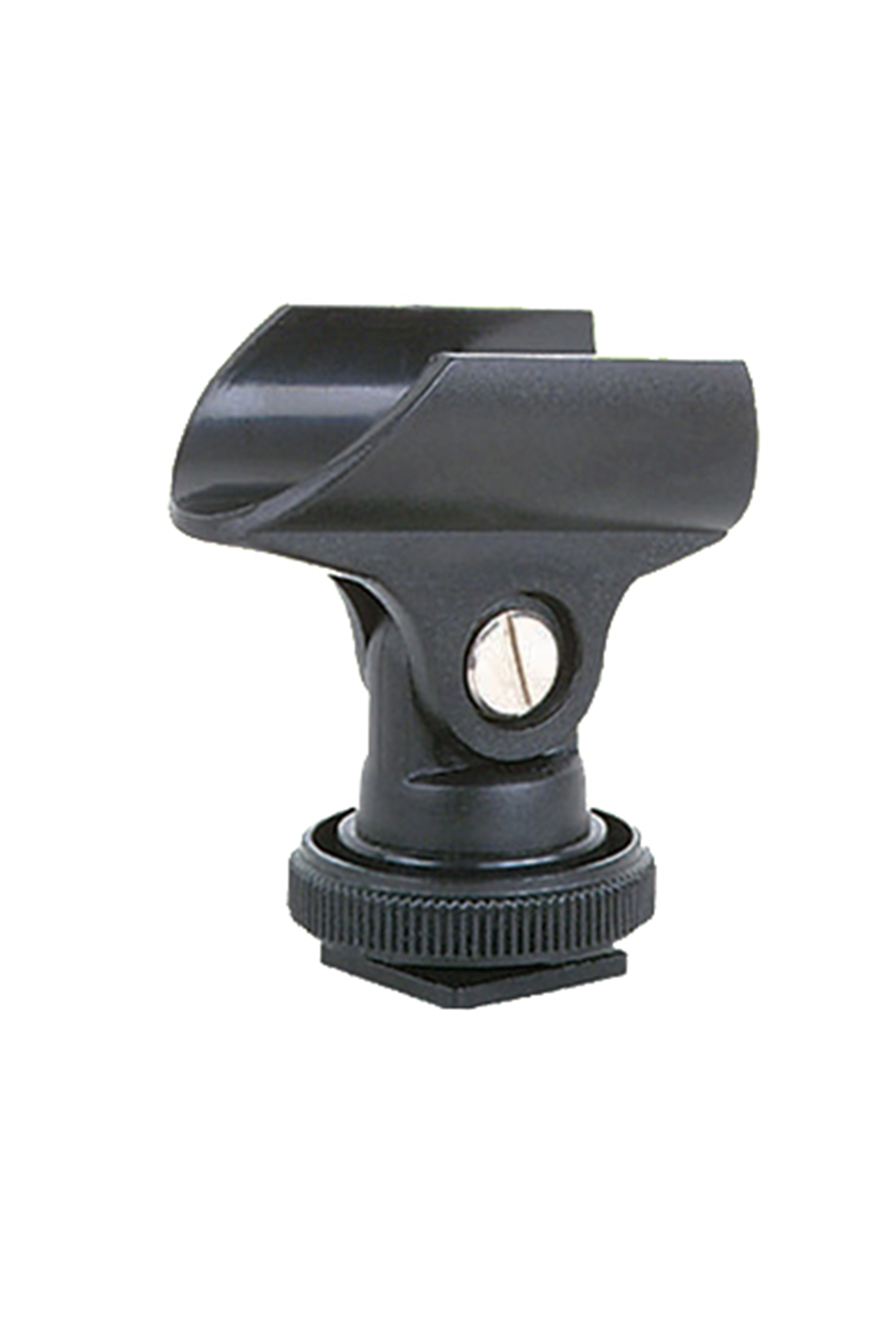 B12 MIC Holder with broadcast microphone securely mounted
