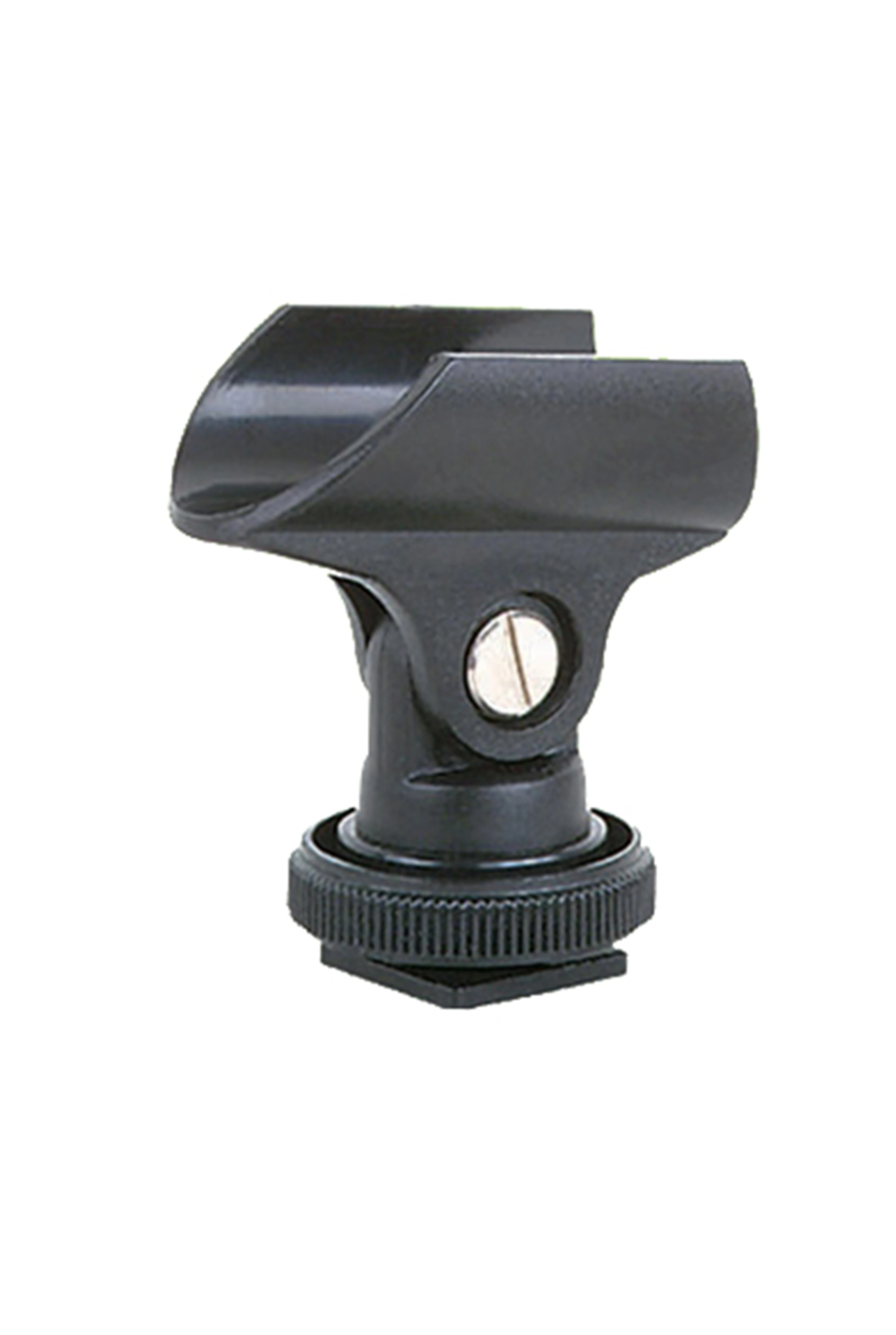 B12 MIC Holder with broadcast microphone securely mounted