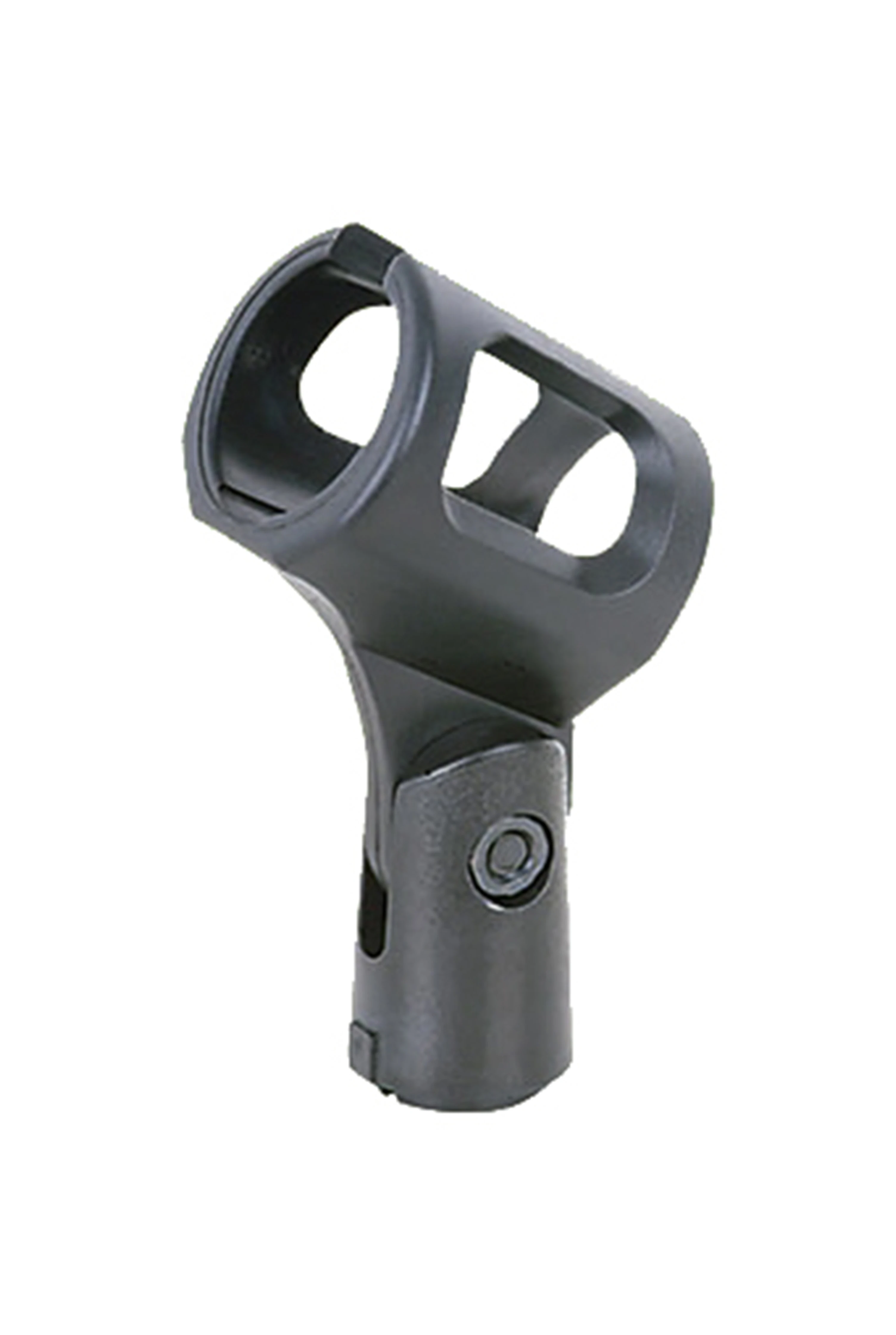 B8 MIC Holder securely gripping a studio microphone on stand
