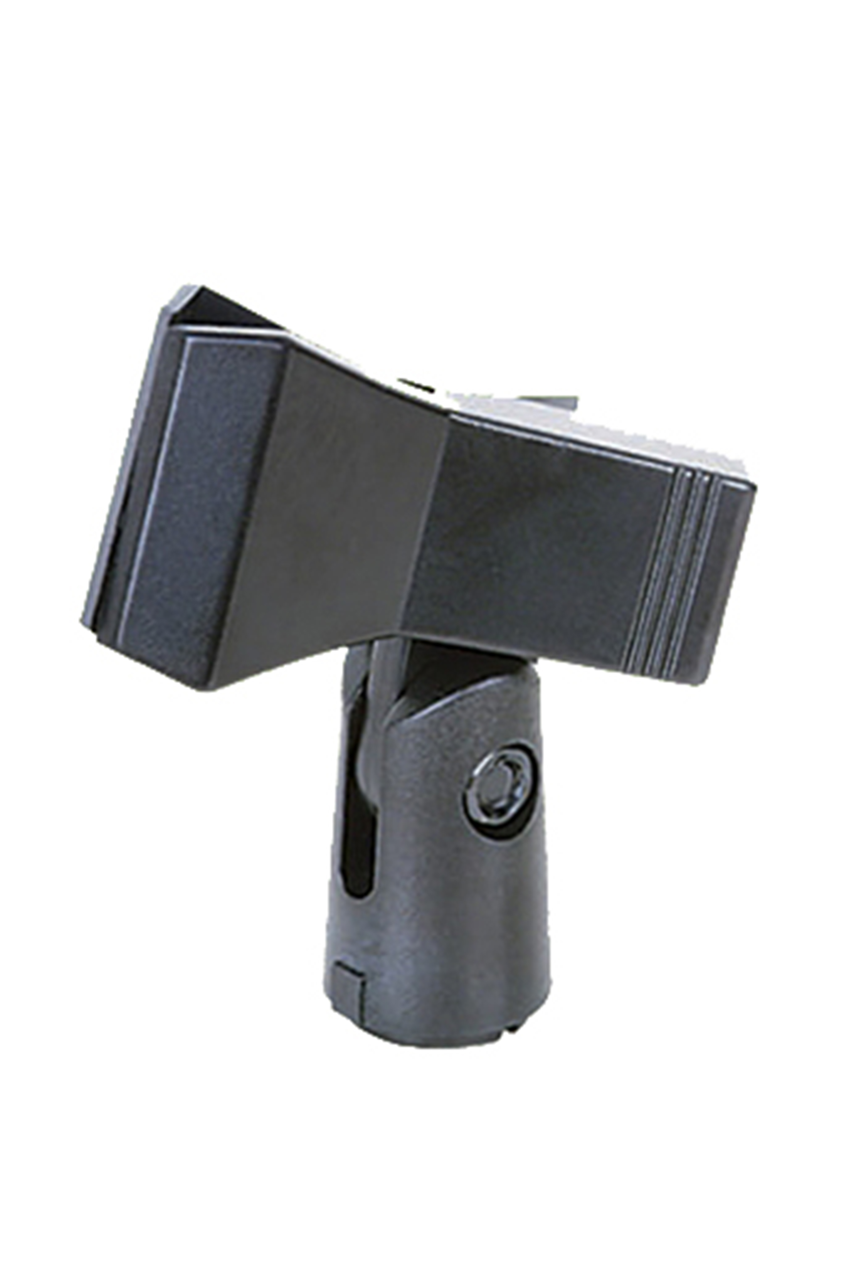 B9 MIC Holder with large-diameter microphone securely mounted