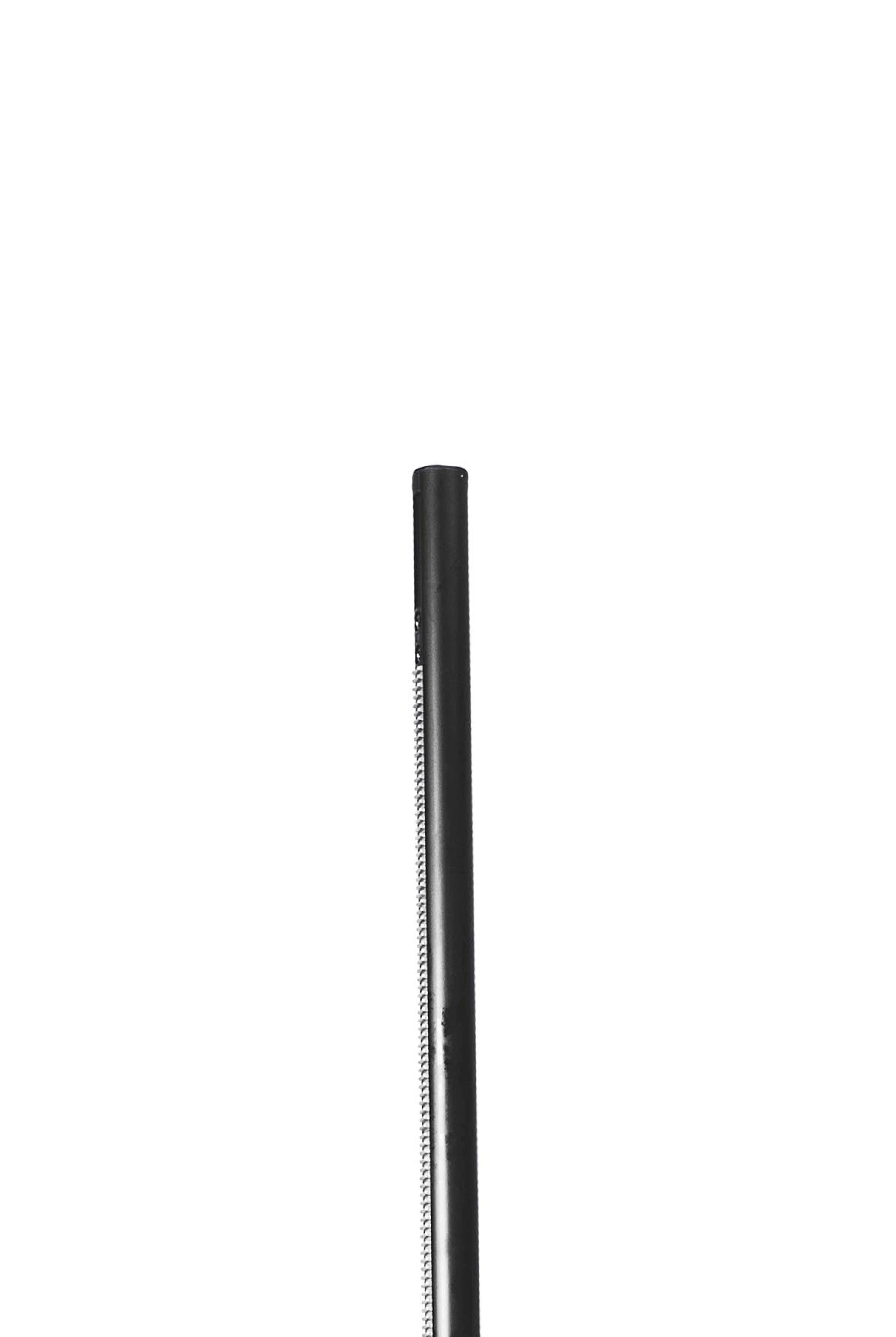 Side view of RS048 showing extended pole stand with crank