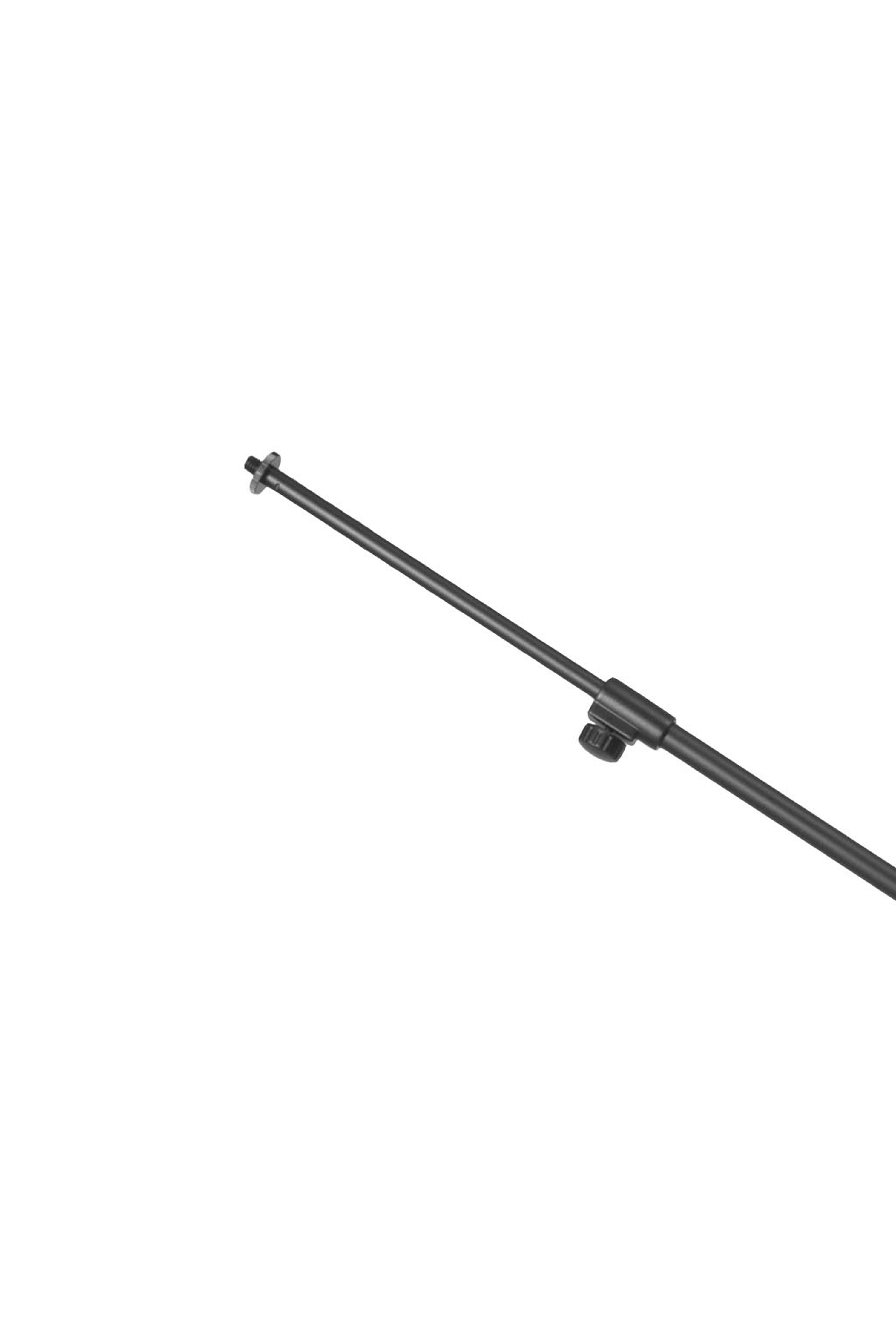 Side view of RS790 Boom Stand showing spider leg base and adjustable height range