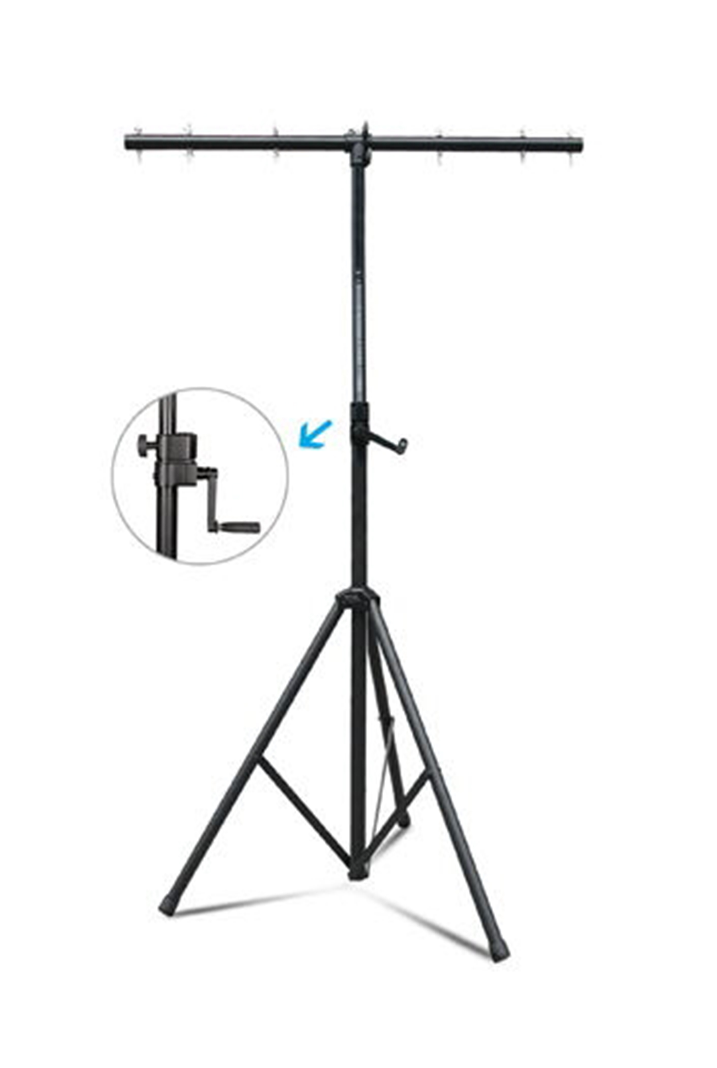 RS855 Light Stand at full 3400mm height with studio light