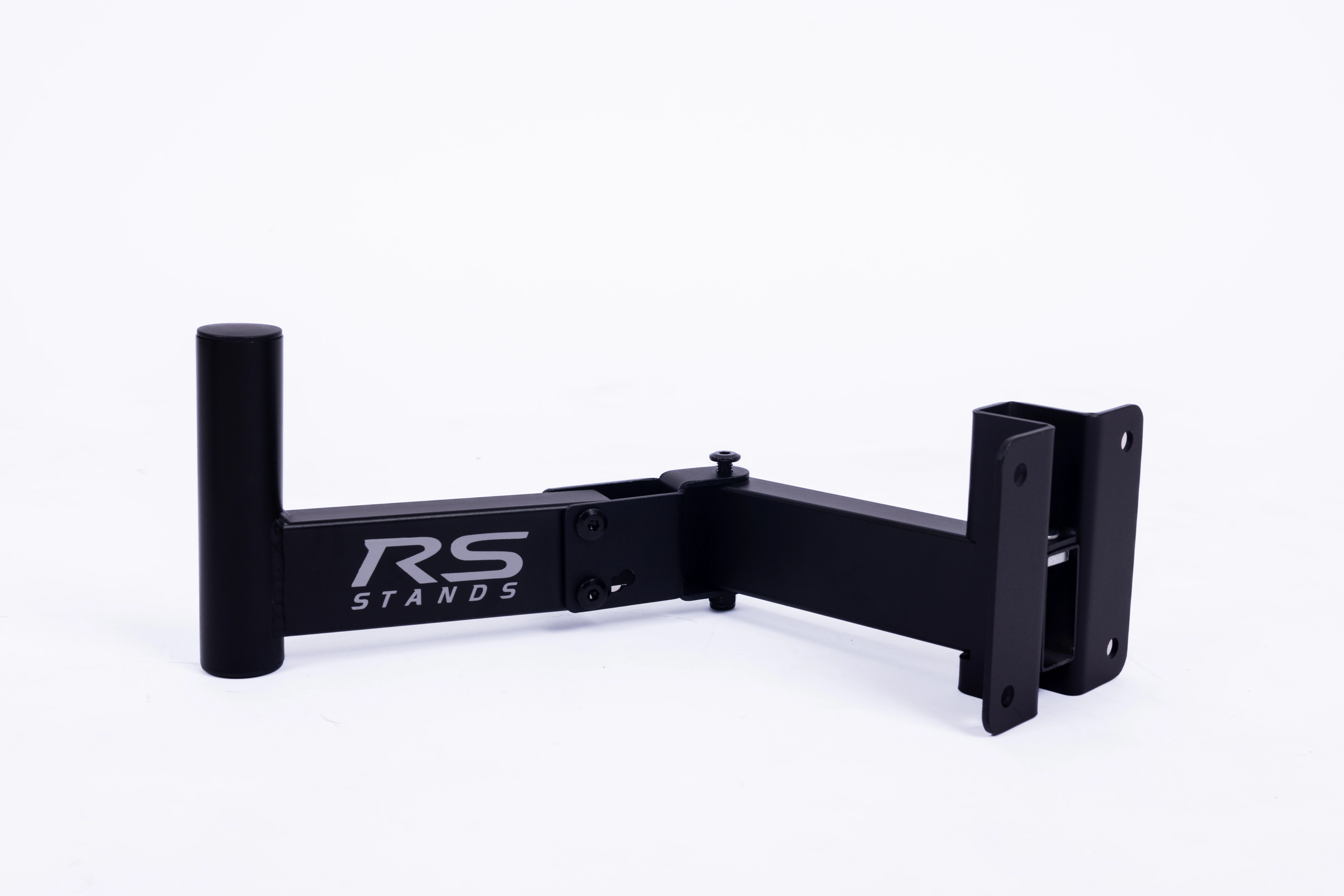 RS923 Speaker Wall Mount Stand installed with speaker in home audio setup