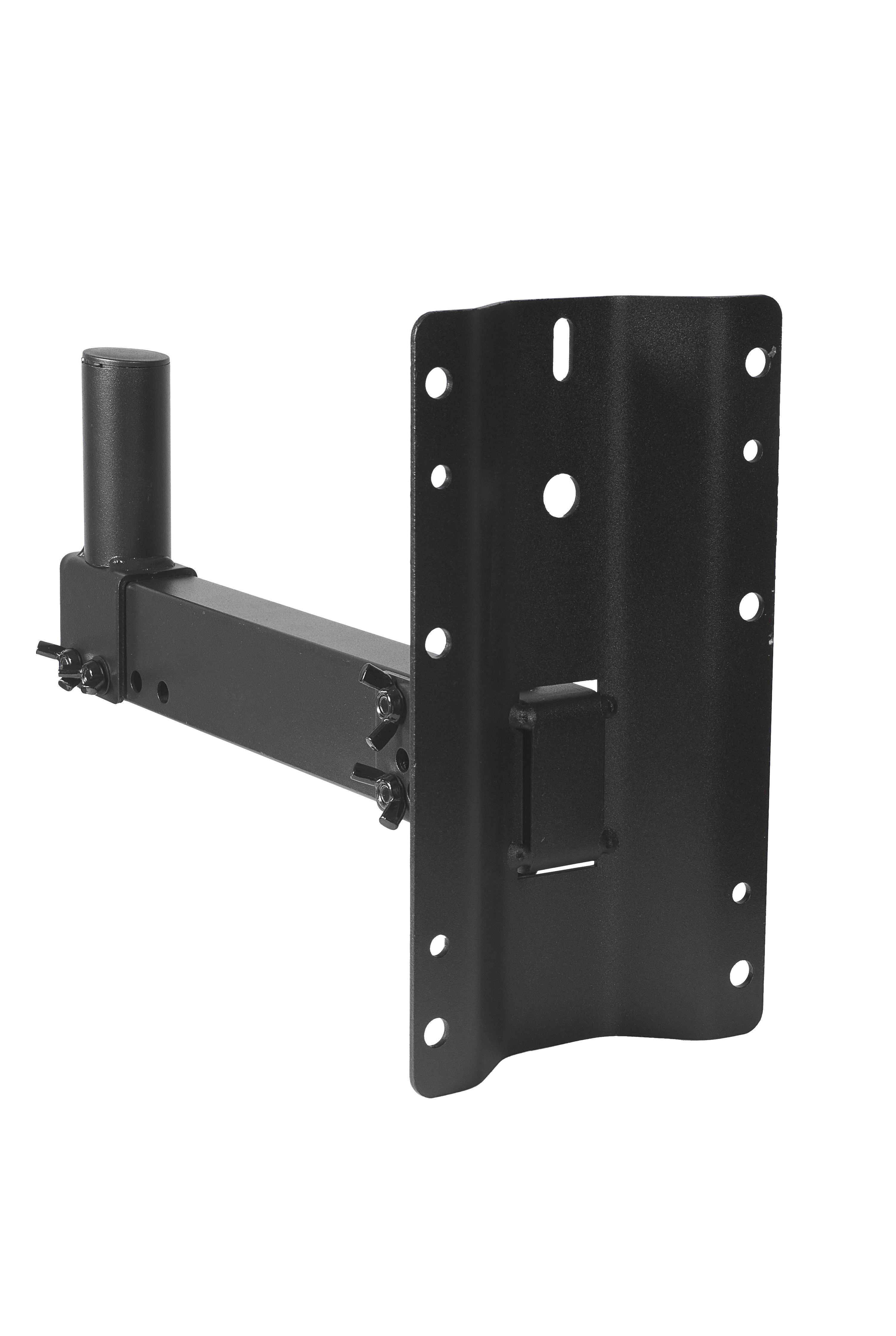 RS930 Wall Mount Speaker Stand fully extended with speaker