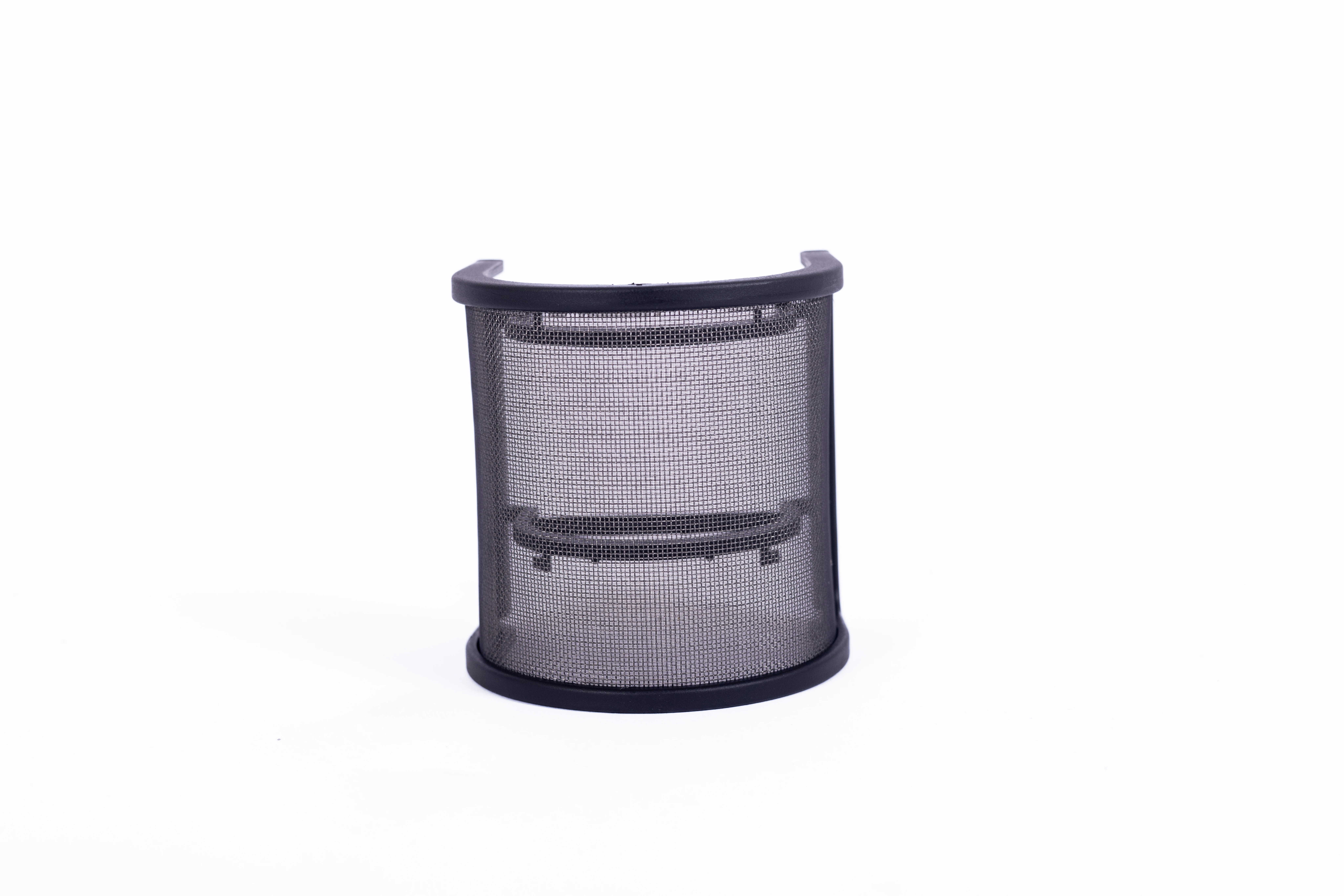 T4 Dual-Layer Pop Filter attached to microphone in studio setup